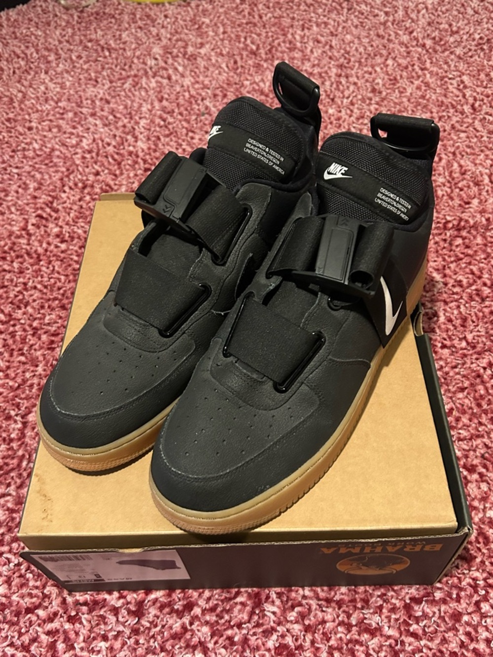 Nike Black Air Force 1 utility